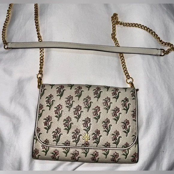 Tory Burch Floral Chain Wallet - Picture 2 of 6